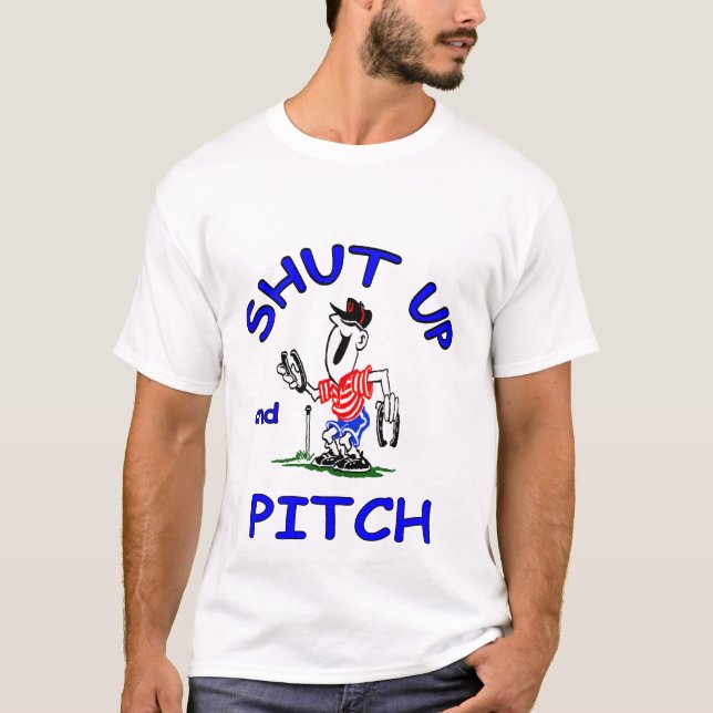 T-shirt Les fers à cheval de base pièce en t "ont fermé (Devant)