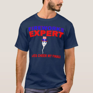 T-SHIRT LES FEUX D'ARTIFICE EXPERT, DAMES ENCOURAGENT MA