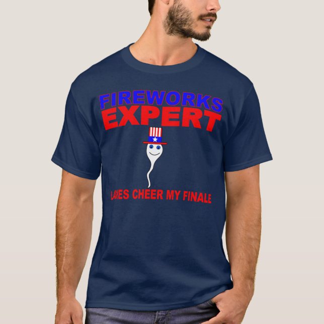 T-SHIRT LES FEUX D'ARTIFICE EXPERT, DAMES ENCOURAGENT MA (Devant)
