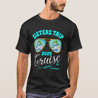 T-shirt Les filles à la croisière 2025 Voyage Anniversaire