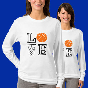 T-shirt Les filles aiment Basketball, Basketball Joueur Ca