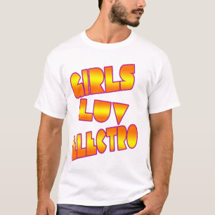 T-shirt Les filles aiment l'électro chemise de filles de