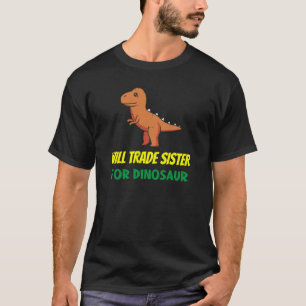 T-shirt Les Filles Amour Frère Soeur de Commerce Pour Dino
