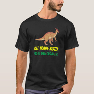 T-shirt Les Filles Amour Frère Soeur de Commerce Pour Dino