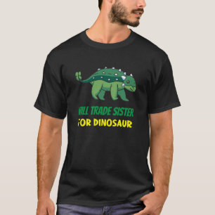 T-shirt Les Filles Amour Frère Soeur de Commerce Pour Dino