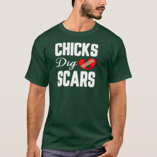 T-shirt Les filles creusent des cicatrices