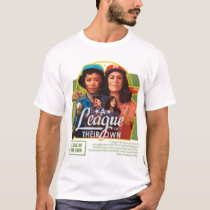 T-shirt les filles de baseball - une ligue de leur propre