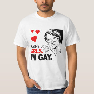 T-shirt Les filles désolées je suis gai