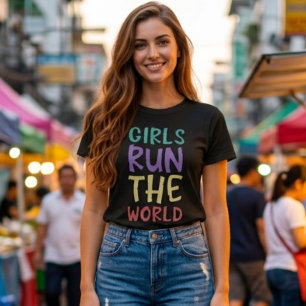 T-shirt Les filles dirigent le monde féministe
