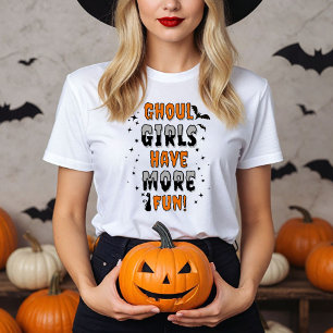 T-shirt Les Filles Ghoul Ont Plus Amusant Halloween Modern