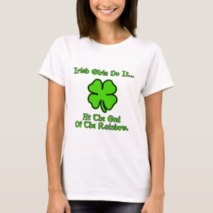 T-shirt Les filles irlandaises le font... Au bout de l'arc