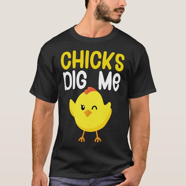 T-shirt Les filles me creusent (Devant)