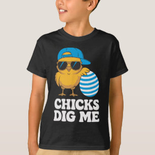 T-shirt Les filles me creusent Pâques Enfants garçons Homm