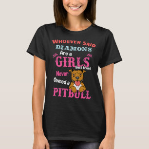 T-shirt Les Filles Meilleur Ami Pitbull Pit Bull Lover