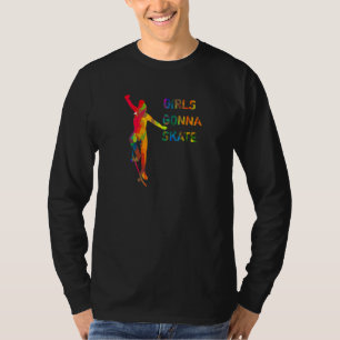 T-shirt Les filles mignonnes Gonna Skate Skateboard Lifest