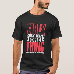 T-shirt Les Filles Ne Veulent Qu'Une Seule Chose De Miroir