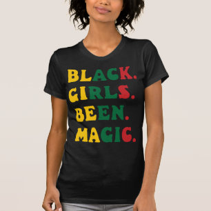 T-shirt Les filles noires ont été la reine afro-américaine