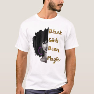 T-shirt Les Filles Noires Ont Été Magique Reine Africaine