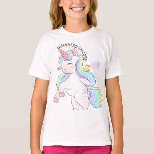 T-shirt Les Filles Ont Besoin De Licornes