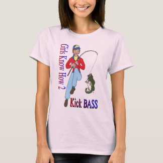T-shirt Les filles savent 2 donnent un coup de pied la