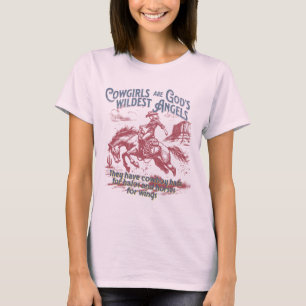 T-shirt Les filles sont les dieux les anges les plus sauva