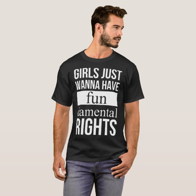 T-shirt les filles veulent juste avoir l'offensiv damental (Devant entier)