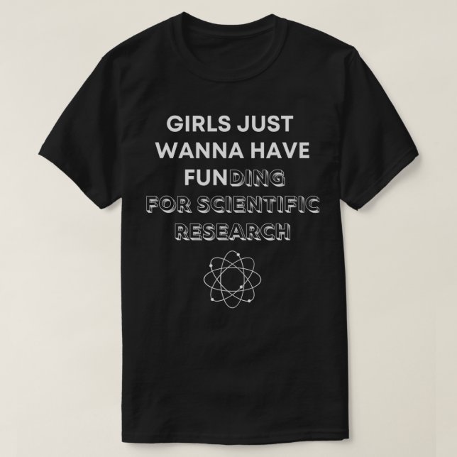 T-shirt Les filles veulent juste avoir un financement pour (Design devant)