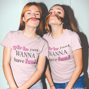 T-shirt Les Filles Veux Juste S'Amuser