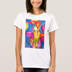 T-shirt Les fines aquarelles des lanternes chinoises
