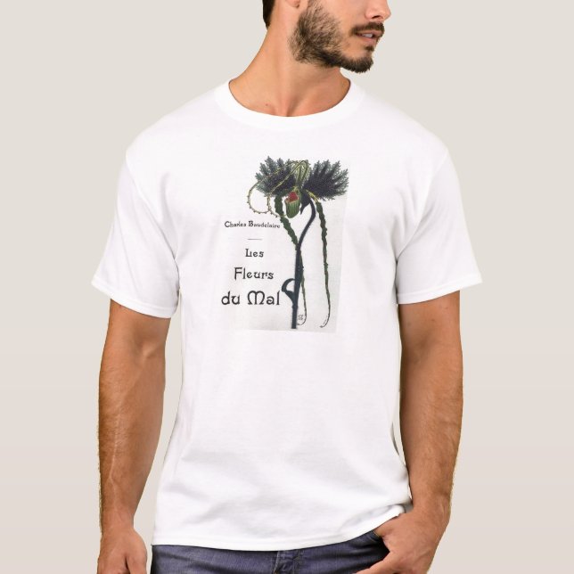T-shirt Les Fleur du Mal - Baudelaire (Devant)