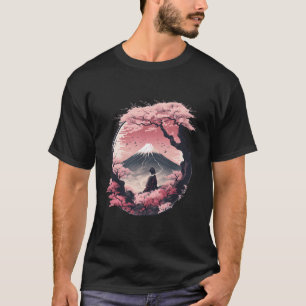 T-shirt Les fleurs de cerisiers du Mont Fuji Geisha Jardin