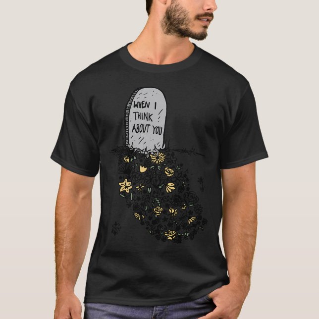 T-shirt Les Fleurs Se Développent De Mon Grave (Devant)