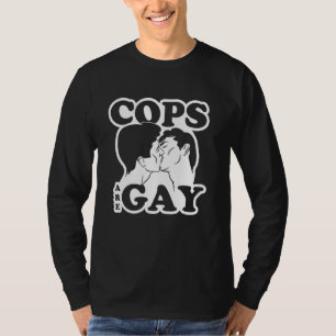 T-shirt Les flics Sont Gay Lgbt Drôle Vêtements Drôle Gay