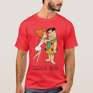 T-shirt Les Flintstones   Wilma embrassant Fred