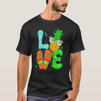 T-shirt Les flipflops d'ananas aiment le noni d'été (9)