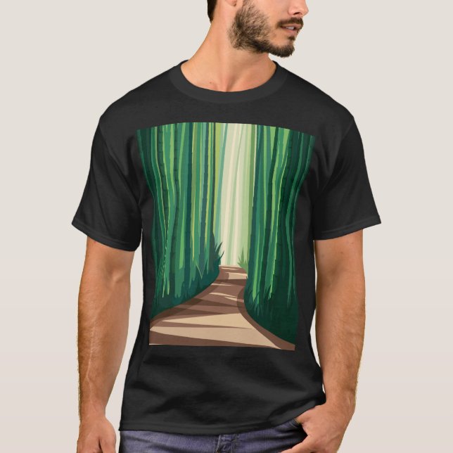 T-shirt Les forêts de bambou (Devant)