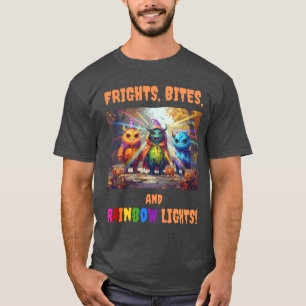 T-shirt Les frayeurs, les morsures et les lumières arc-en-