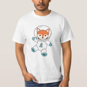 T-shirt Les Fuchs Volent Dans L'Espace En Tant Que Rocket