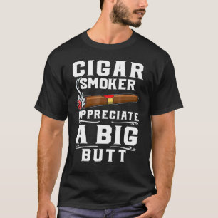 T-shirt Les Fumeurs De Cigar Apprécient Une Grosse Fumée D