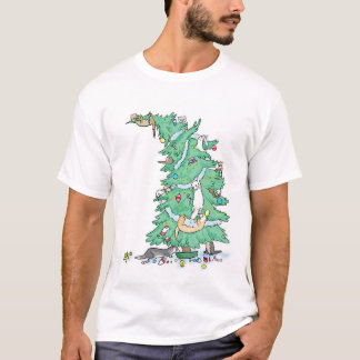 T-shirt Les furets lèvent une chemise d'arbre