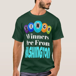T-shirt Les Gagnants De Bingo Sont De Washington Funny Gam