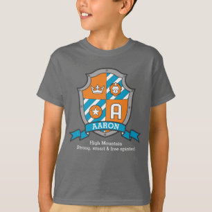 T-shirt Les garçons nom et signification de la lettre A
