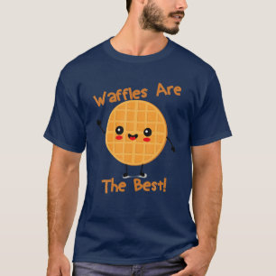 T-shirt Les gaufres Kawaii Sont Le Meilleur Petit Déjeune