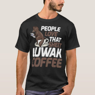 T-shirt Les Gens Aiment Cette Feuille Hommes Café Chat Kop