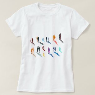 T-shirt Les gens art aquarelle fine art