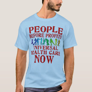 T-shirt Les gens avant conception de soins de santé de
