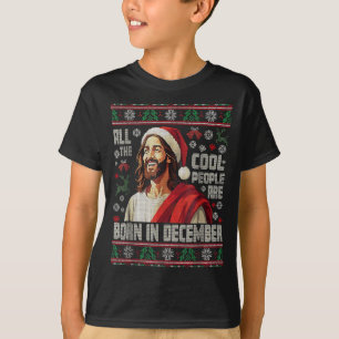 T-shirt Les gens cool sont nés en décembre Christian Noël