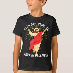 T-shirt Les gens cool sont nés en décembre Christian Noël