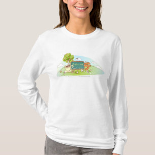 T-shirt Les gens détendant par l'information signent avec