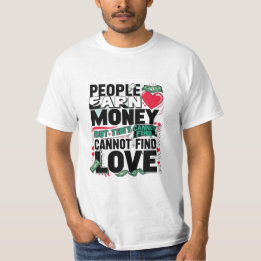 T-shirt les gens gagnent de l'argent mais ils ne peuvent p